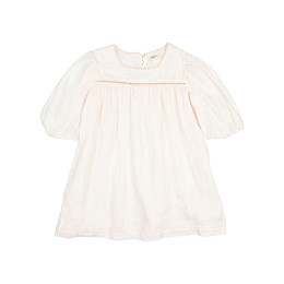 Платье из льна с коротким рукавом Buho "Linen Ivory", кремовое